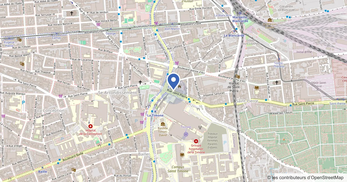 Plan du quartier de Cours Galien, 257 rue Saint-Pierre, 13005 Marseille